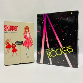 Two Doll Cases, SKIPPER and Barbie ROCKERS