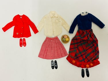 Vintage Barbie and Skipper Doll Clothes and Shoes