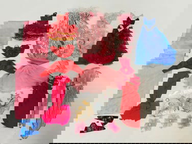 Collection of Vintage Barbie Doll Clothes and Accessories