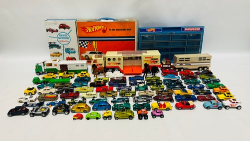 Huge Collection of Vintage HOT WHEELS and Cases