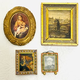 Antique Picture Frames including Micro Mosaic