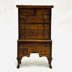 Mahogany Highboy Chest of Drawers