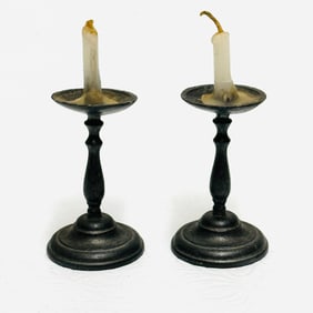 Pair of Handcrafted Candleholders