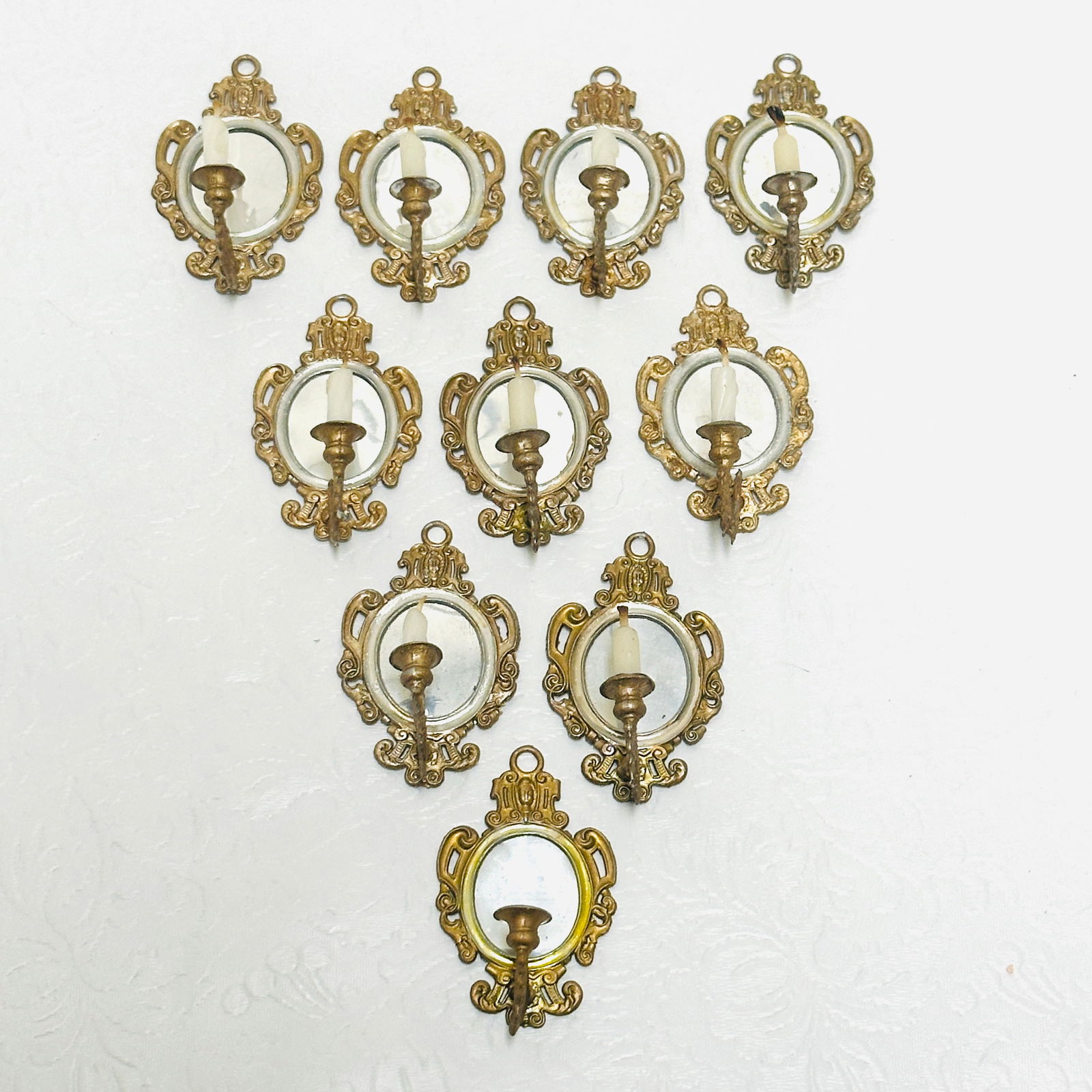 Set of West German Mirror Candle Sconces (1 of 7)