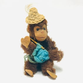 Miniature Mohair Steiff Monkey