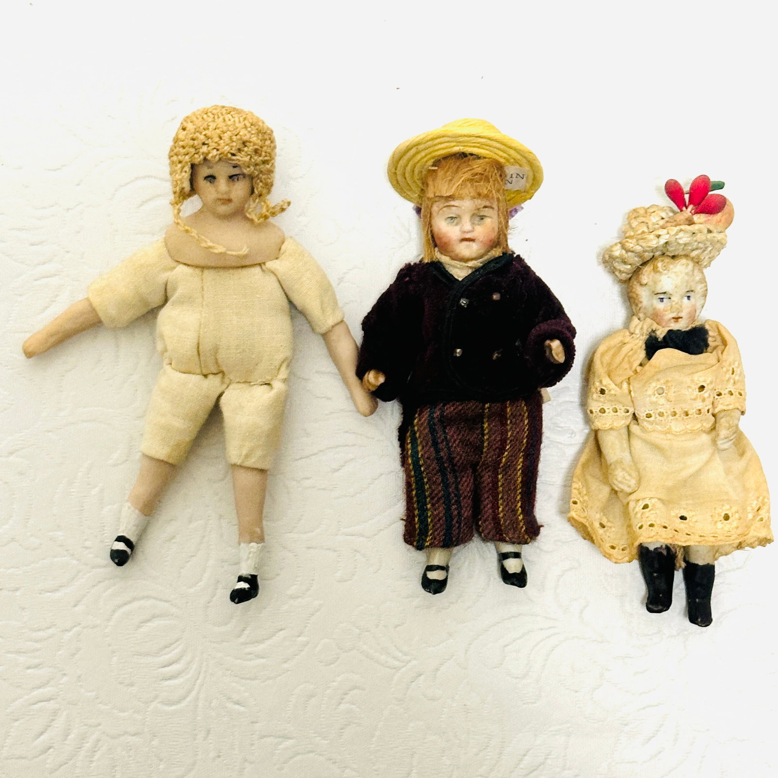Group of Three Dollhouse Dolls (1 of 17)