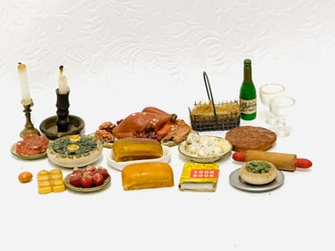 Group of Dollhouse Dinner Banquet Collection