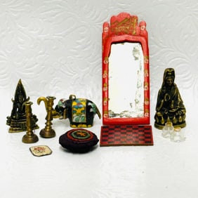 Chinese and Cloisonne Decor Dollhouse Miniatures
