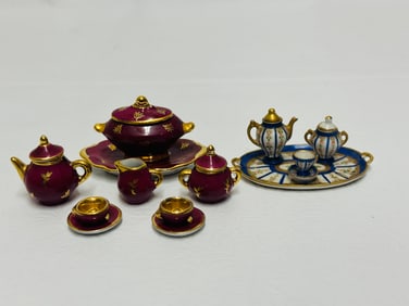 Two Sets Limoges Porcelain Tea Sets