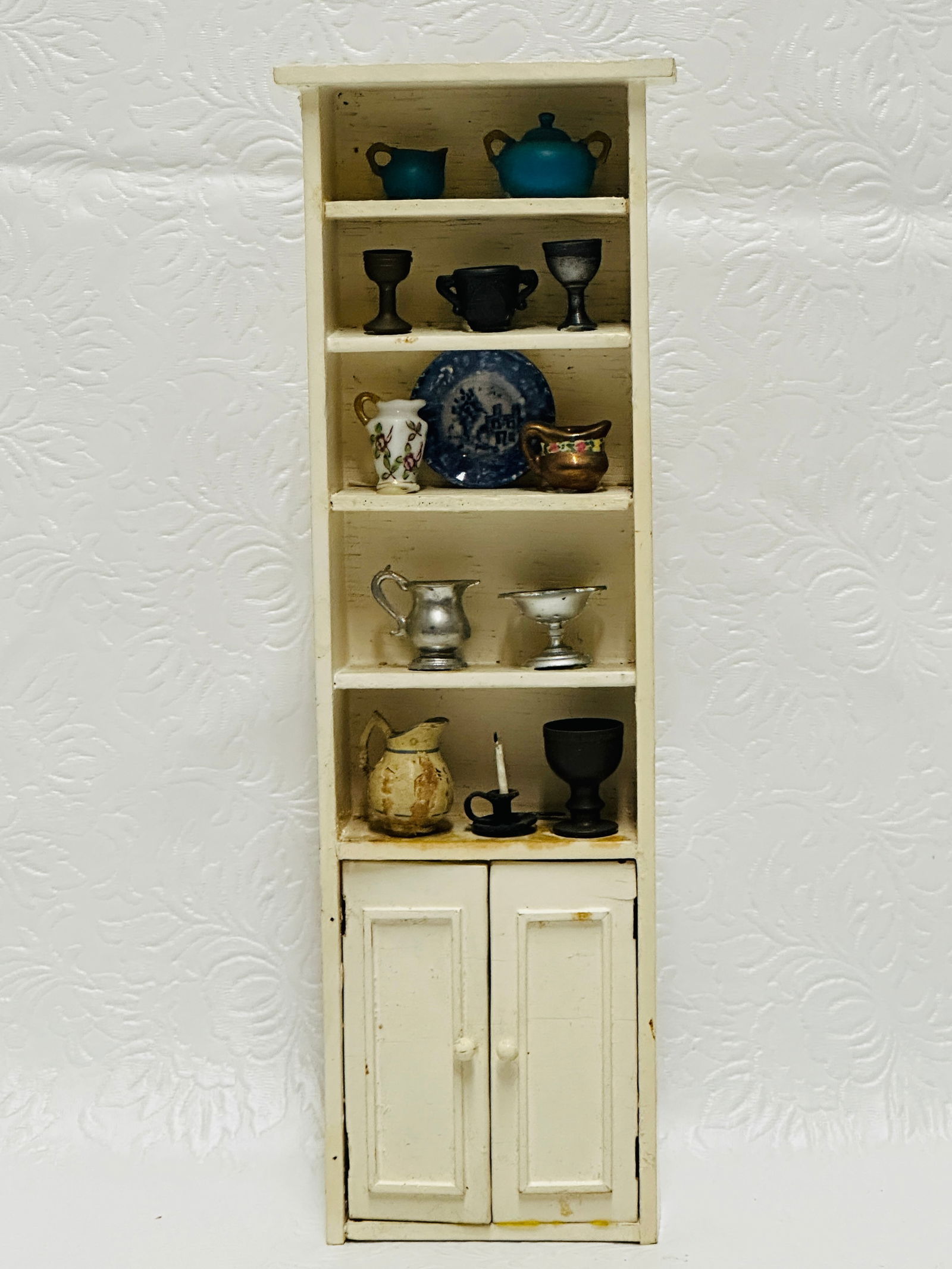 Hand Made Painted Cupboard with Contents (1 of 6)