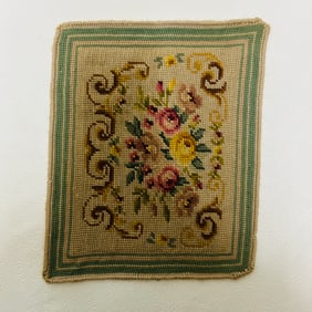 Floral Needlepoint Rug