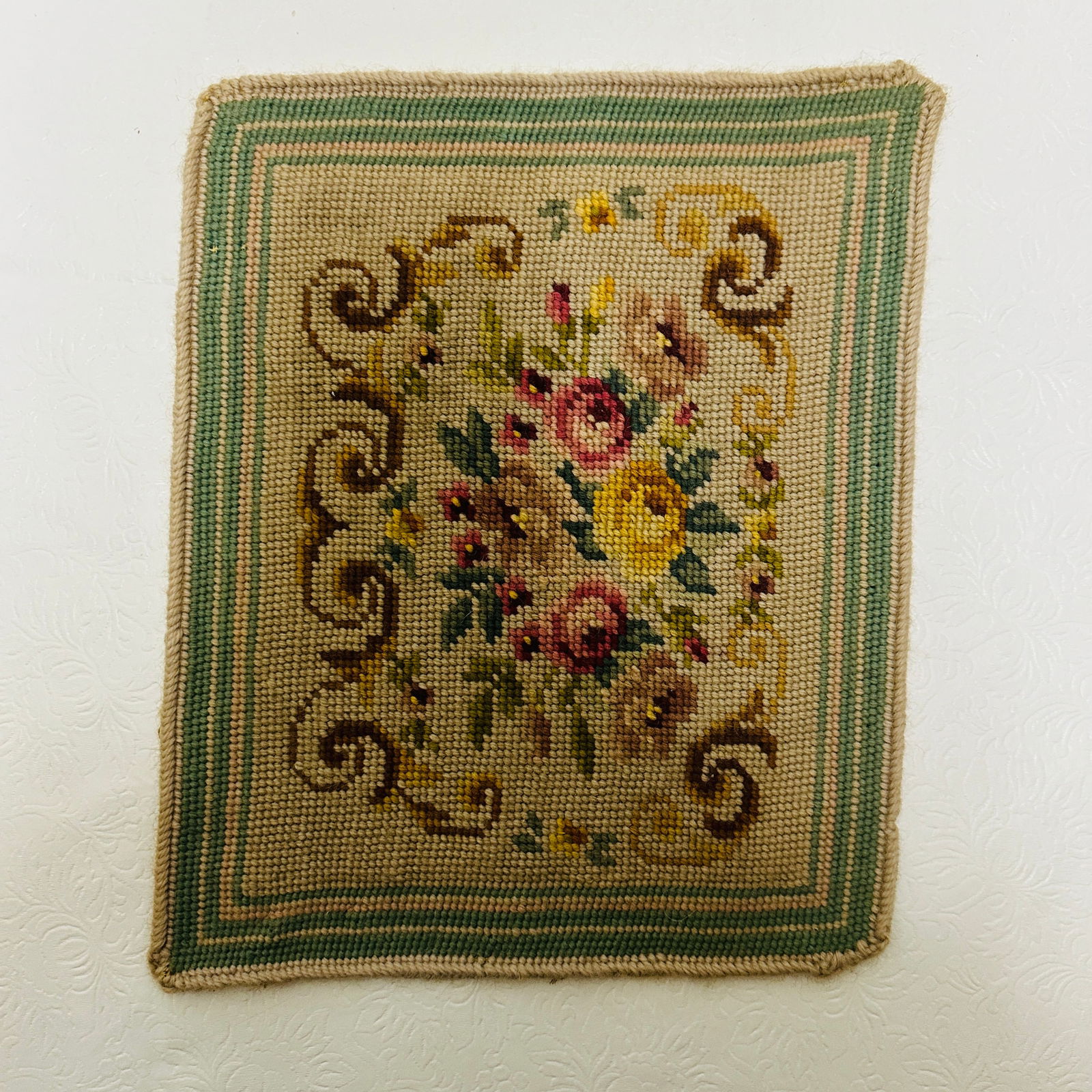 Floral Needlepoint Rug (1 of 4)