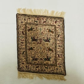 Equestrian Scene Needlepoint Rug