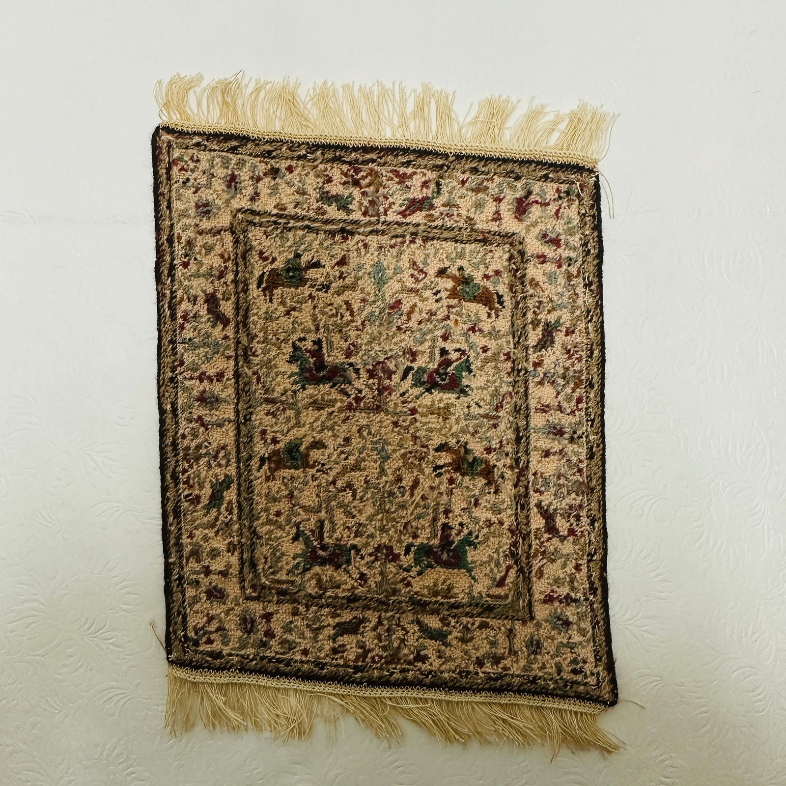 Equestrian Scene Needlepoint Rug (1 of 3)