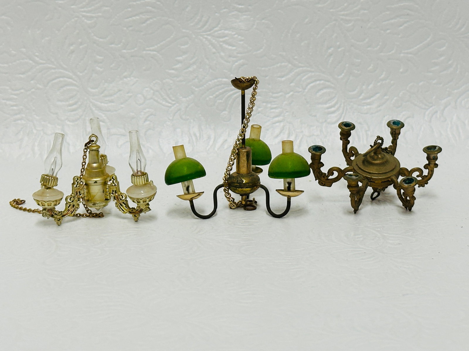 Dollhouse Miniatures, Group of Three Chandeliers (1 of 6)