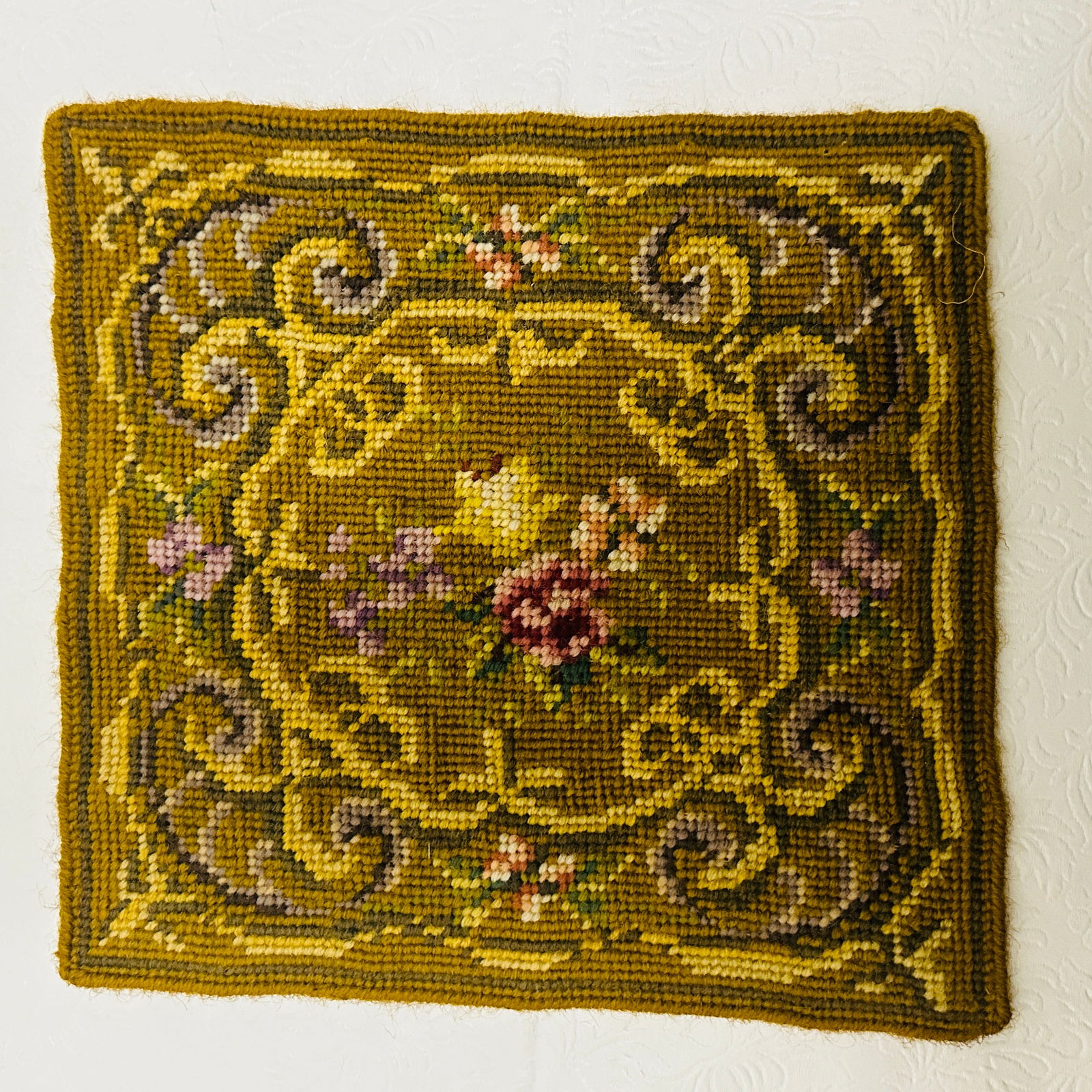 Floral Needlepoint Rug (1 of 4)