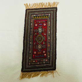 Oriental Needlepoint Rug tagged Ruth D McCrea