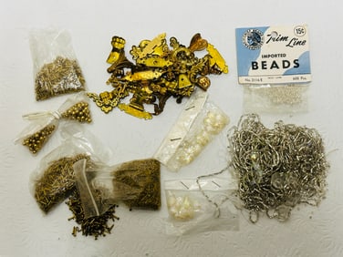 Brass Fittings, Findings and Beads for Dollhouse Miniatures