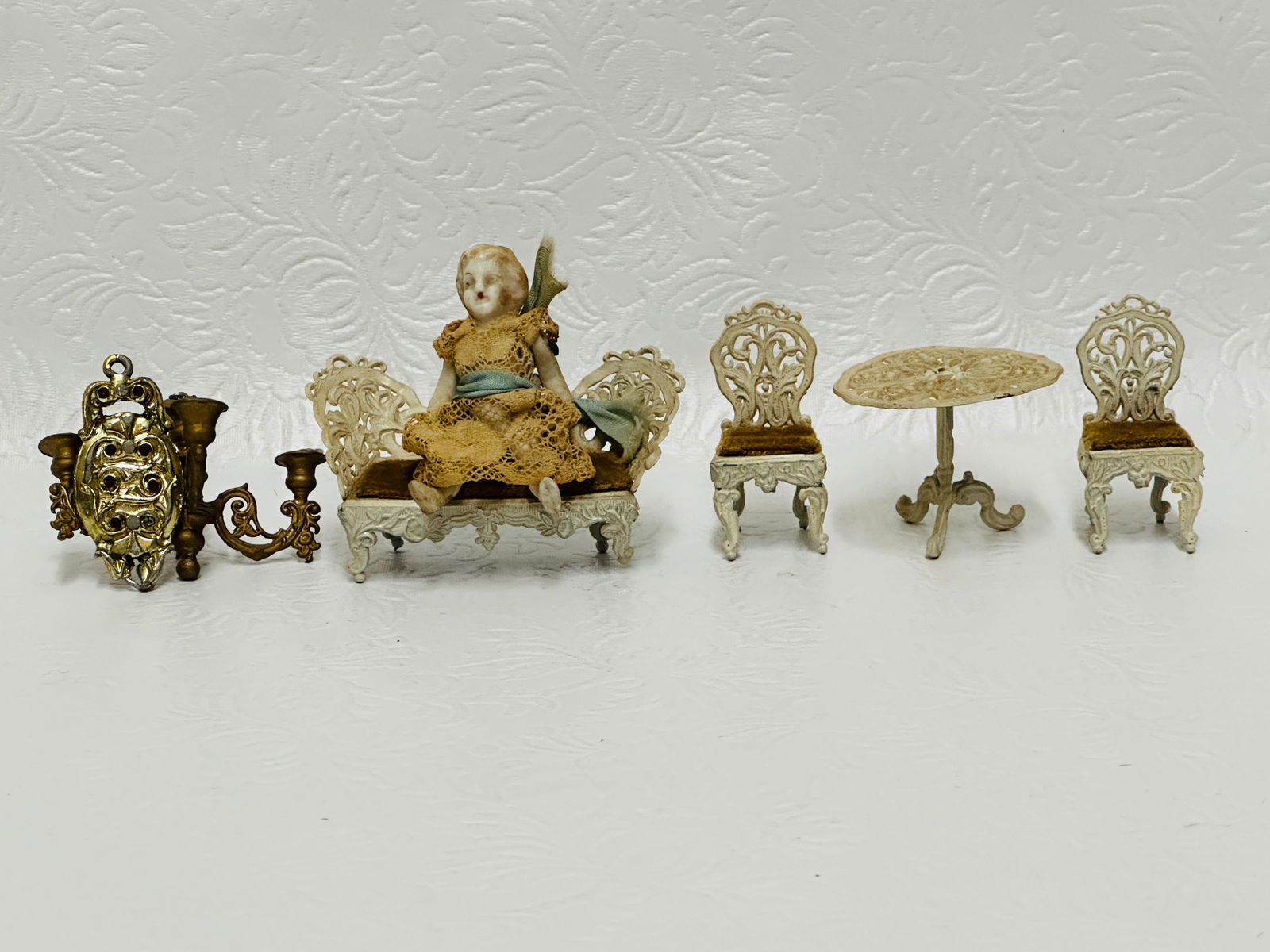 Well Made Play Room Furniture and Chandelier: Dollhouse Miniatures, Play Room Furniture and Chandelier, note all items shown are smaller scale play toys for the dollhouse children ------------------ please review all pictures carefully because th