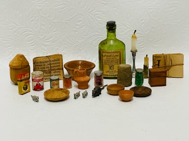 Collection of Kitchen Essentials Dollhouse Miniatures