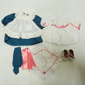 American Girl Doll Samantha Play Dress, Pinafore and Tea Dress