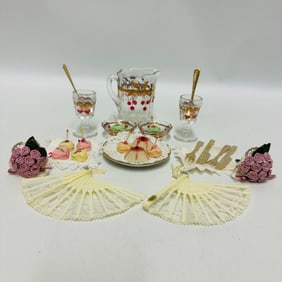 American Girl Doll Samantha Lemonade Set and Party Treats