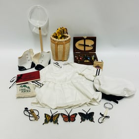 American Girl Doll Samantha Middy Dress and Nature Paraphernalia
