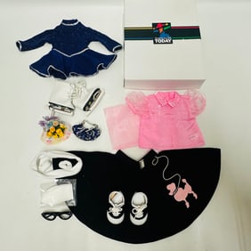 American Girl Doll of Today 50s Sock Hopper and Ice Skating Outfit