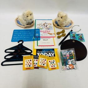 American Girl Doll Pets Grouping with Treats and Accessories