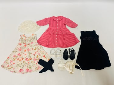 American Girl Doll Addy Meet and Two Truly Me Dresses