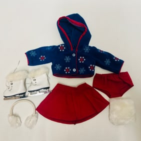 American Girl Doll Molly Skating Outfit