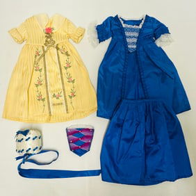 American Girl Doll Felicity Christmas Gown and Tea Lesson Gown