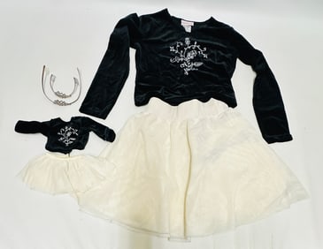 American Girl Doll and Girl-size Winter Magic Outfit