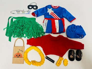 American Girl Doll Molly Halloween and Miss Victory Outfits