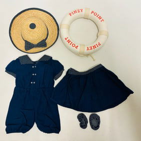 American Girl Doll Samantha Bathing Costume with Life Preserver