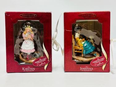 American Girl Doll Hallmark Keepsake Ornaments, Kirsten and Josefina
