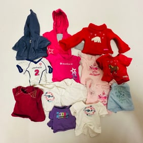 American Girl Doll Truly Me Winter and Tops Clothes Grouping