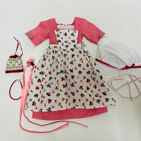 American Girl Doll Felicity Spring Gown with Pinner Apron