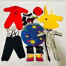 American Girl Truly Me Doll Dogsled, Ski and Snowsuit Grouping