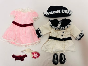American Girl Doll Samantha Beforever Meet Dress and Fancy Coat