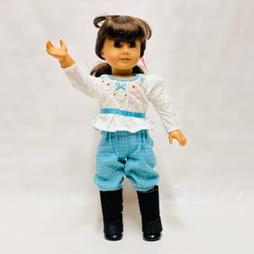 American Girl Doll Samantha in her Bicycling Outfit