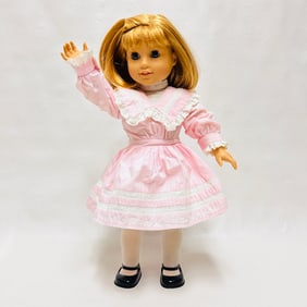 American Girl Doll Nellie in her Spring Party Dress