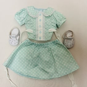 American Girl Doll Molly Polka Dot Outfit