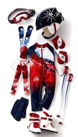 American Girl Doll Team USA Alpine Skiing Set