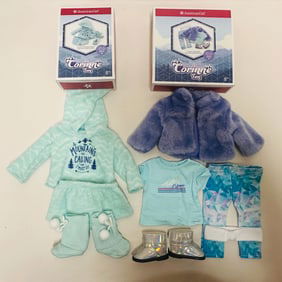 American Girl Doll Corinne Pajamas and Casual Outfit
