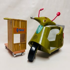American Girl Doll Kit and Jess Scooters