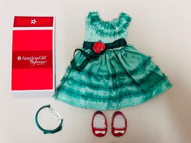 American Girl Doll Maryellen Birthday Dress