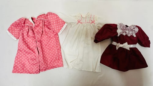American Girl Doll Samantha Kimono Robe, Nightgown and Holiday Dress