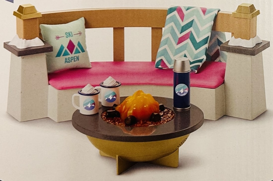 American Girl Doll Corinne Ski Lodge Fire Pit (1 of 4)