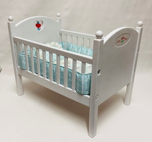 American Girl Doll Bitty Baby Crib with Bedding